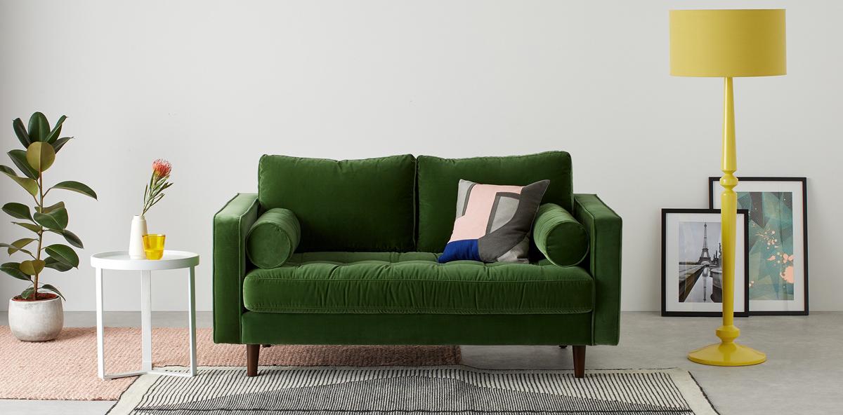 Woontrend van 2018-2019: vrolijk interieur met frisse kleuren in huis