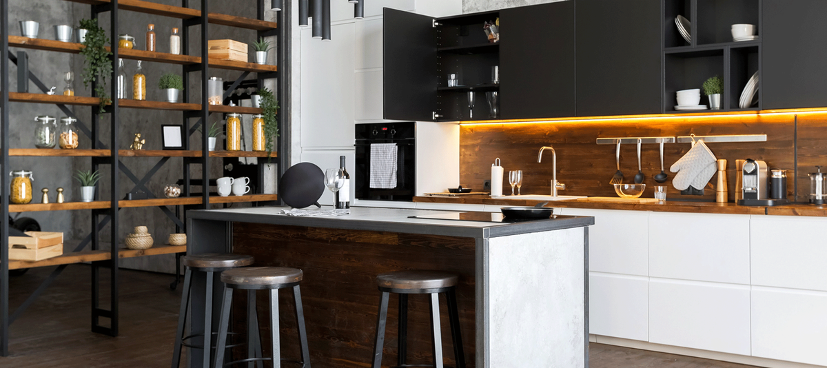 Zo geef je de keuken een industriële uitstraling