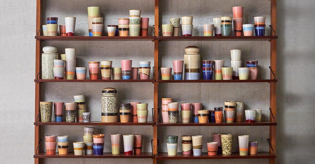 Dit is het meest originele keramische servies ooit: de 70’s ceramics collectie van HKliving
