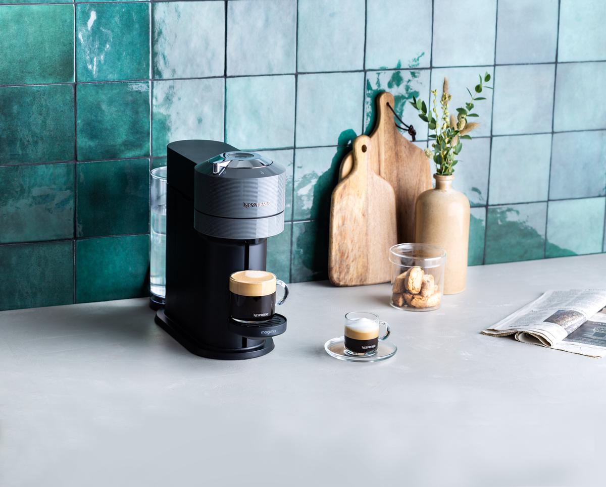 Dit is een van de nieuwste koffiemachines van Nespresso: de Nespresso Vertuo Next