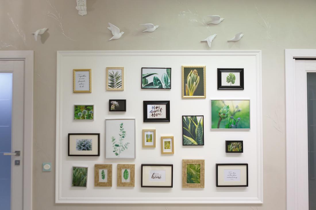 De verschillende mogelijkheden met fotolijstjes