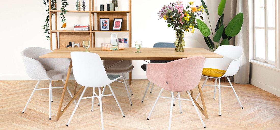 Witte eetkamerstoelen: dit zijn de 19 leukste!