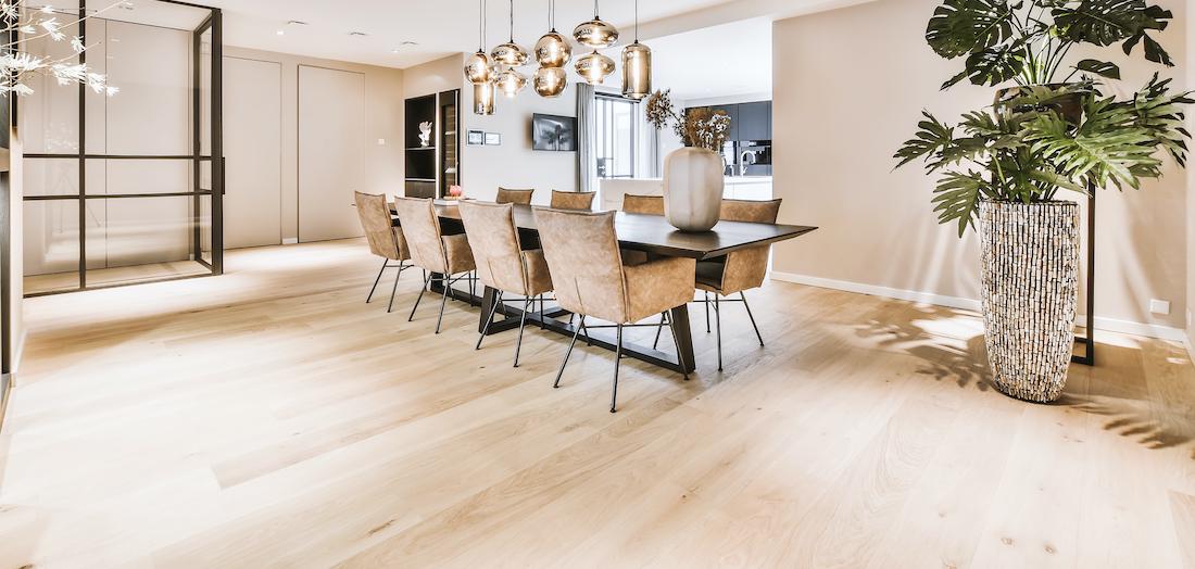 4 verschillende vloermaterialen voor in huis