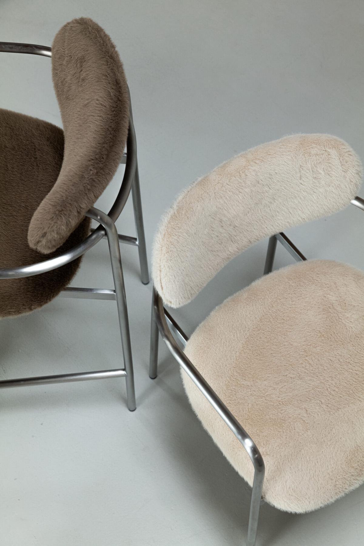 Mowelli lanceert Studio: designstoelen van geborsteld staal met een luxe twist